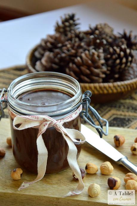 Crema de Chocolate y Avellanas Casera { Nutella o Nocilla }