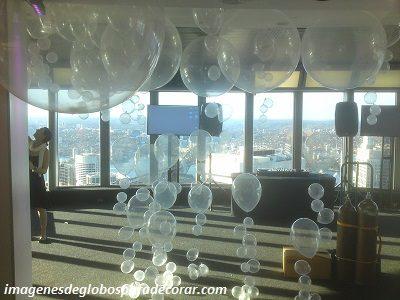 arreglos con globos transparentes centros