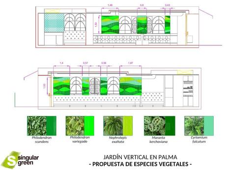 jardines verticales en los restaurantes