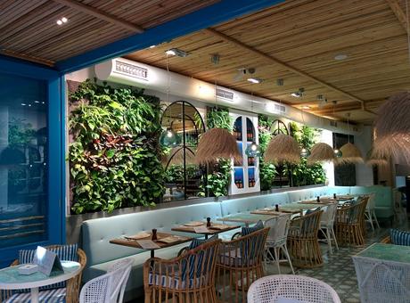 jardines verticales en los restaurantes