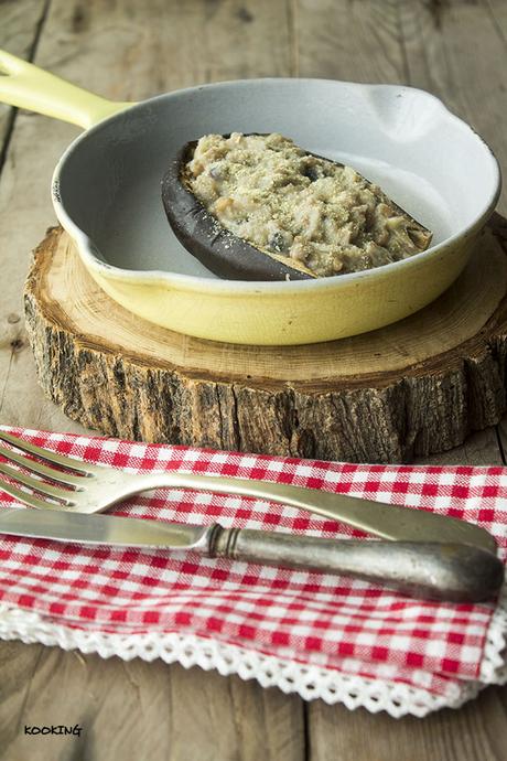 Berenjenas rellenas veganas