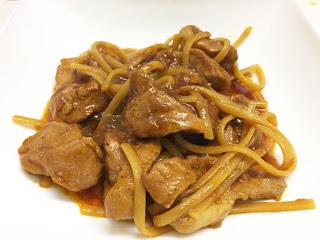 Tallarines con carne