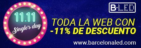 Barcelona LED celebra el 11.11 y el Black Friday con descuentos hasta el 80%