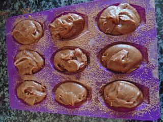 Madeleines de chocolate