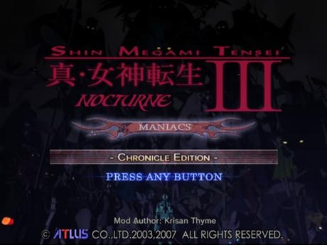 Shin Megami Tensei III: Nocturne Maniax Chronicle Edition de PlayStation 2 traducido al inglés