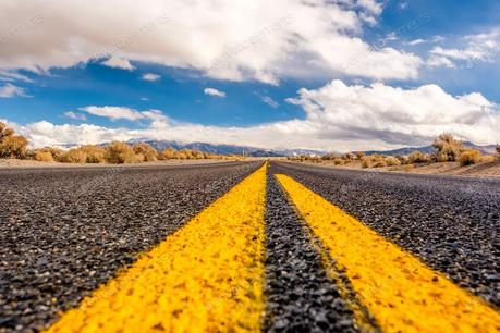 Open highway in California