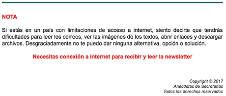 Emails que enfadan a un blogger