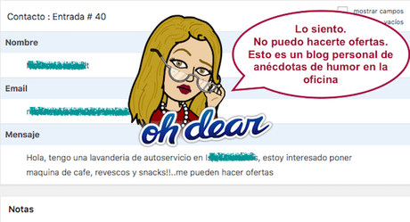 Emails que enfadan a un blogger