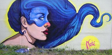 Rostros de mujeres y colores - Natalia Rak Street Art