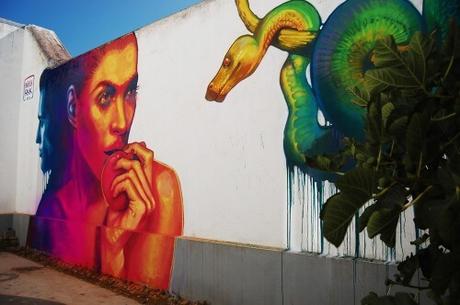 Rostros de mujeres y colores - Natalia Rak Street Art