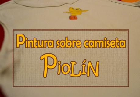 Pintura sobre camiseta infantil: Piolín bebé volando Pintura sobre camiseta infantil: Piolín bebé volando