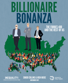 Tres multimillonarios son más ricos que la mitad de la población estadounidense