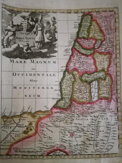 PHILIPP, CLUVERIUS: Totus Terrae Sanctae Delineatio, 1710