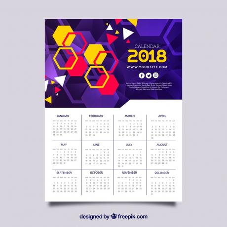 Descarga 10 calendarios 2018 gratis editables para imprimir calendarios 2018 gratis color morado para imprimir