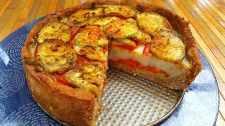 Pastel de puré de patata y verduras