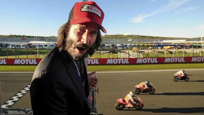 Keanu Reeves en el circuito de Cheste Keanu Reeves en el circuito de Cheste