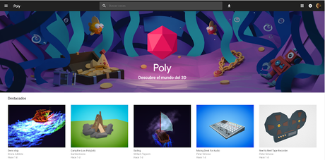 Poly, la nueva Biblioteca de Imágenes prediseñadas en 3D de Google en código abierto