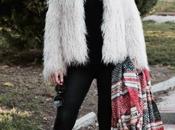 Furry jacket look