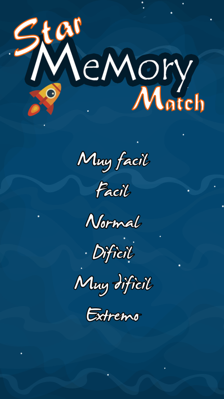 Star Memory Match juego de memoria para aprender jugando
