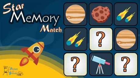 Star Memory Match juego de memoria para aprender jugando