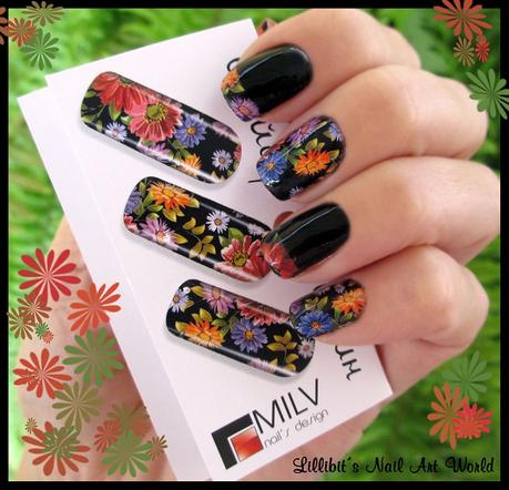 RETO COLORES 5 (Negro): Flores Milvart N227 RETO COLORES 5 (Negro): Flores Milvart N227