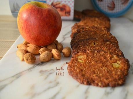 Galletas de manzana y avena