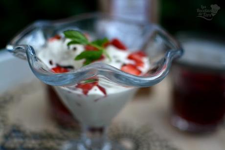 Helado de te de frutas, fresa y nata 03