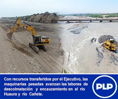 EN  SIMULTANEO AVANZA DESCOLMATACIÓN DE RÍO HUAURA Y RÍO CAÑETE…