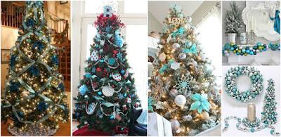 decoración-arboles-navideños-tonos-azules