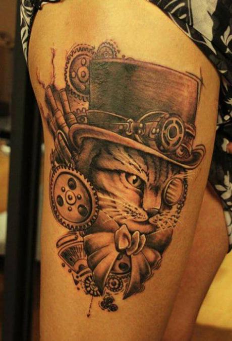 15 ideas de tatuajes Steampunk