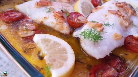 Merluza al horno Merluza al horno