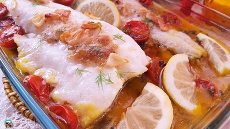 Merluza al horno Merluza al horno