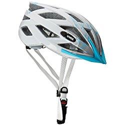 Uvex Air Wing - Casco de ciclismo unisex, color azul claro / plata, talla 52-57