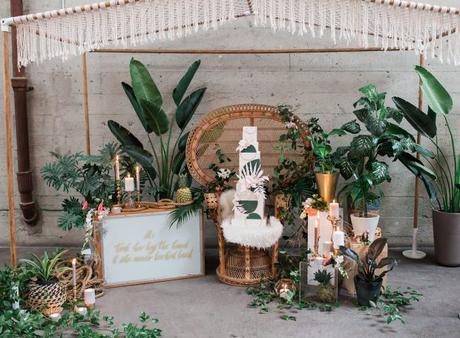 photocall boda tropical