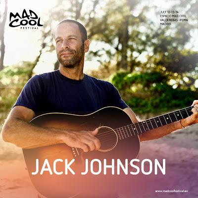 Jack Johnson se apunta al Mad Cool Festival 2018