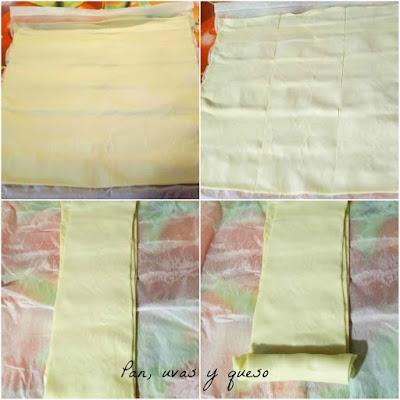 Hojaldres rellenos de longaniza Hojaldres rellenos de longaniza