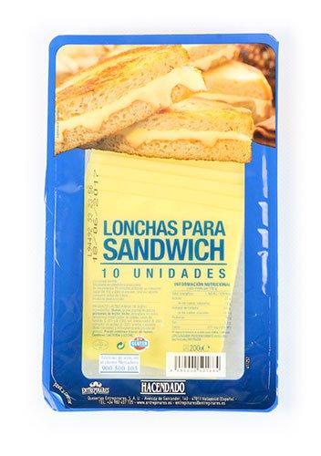 lonchas hacendado preparado a base de queso