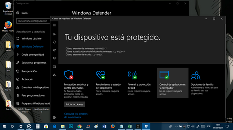 Mejores antivirus sin publicidad, windows defender