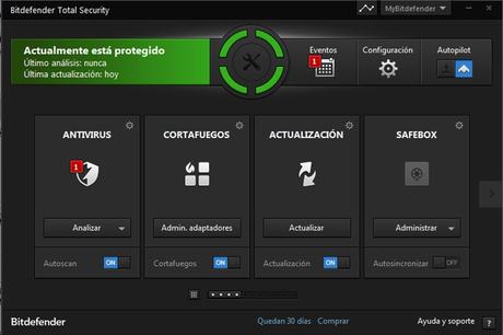 Mejores antivirus sin publicidad, bitdefender total security