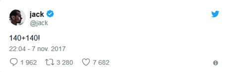 Porque Twitter abandona el límite de 140 caracteres para pasar a 280 tweet Jack Dorsey 280 caracteres