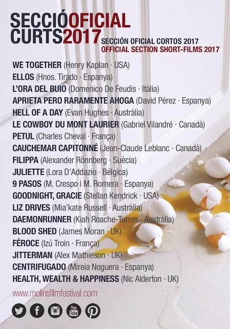 Sección Oficial Cortometrajes Terrormolins 2017 Sección Oficial Cortometrajes Terrormolins 2017