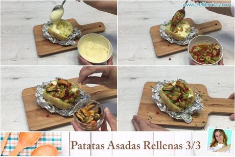 Patatas Asadas Rellenas paso a paso 2