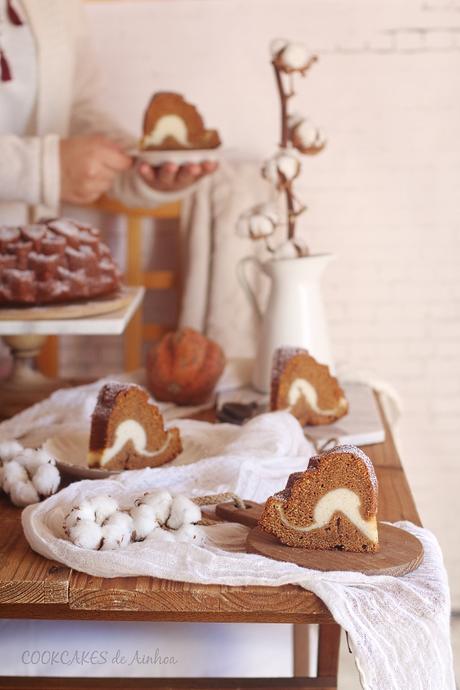 Bundt Cake de Boniato y Queso Ricotta. Cookcakes de Ainhoa