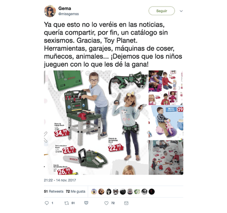 Así es el catálogo de juguetes libre de estereotipos de género de Toy Planet