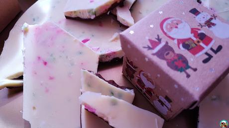 Turrón de chocolate y caramelos