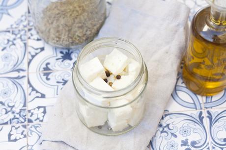 Queso feta especiado con AOVE Queso feta especiado con AOVE