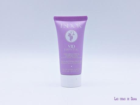 Mascarilla Detox Antipolución de la gama Vid Essential de Esdor Guapabox Noviembre beautybox belleza beauty invierno otoño cabello skincare uñas baño esdor