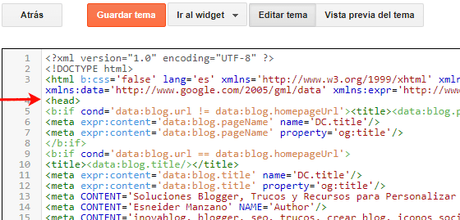 metatags en blogger