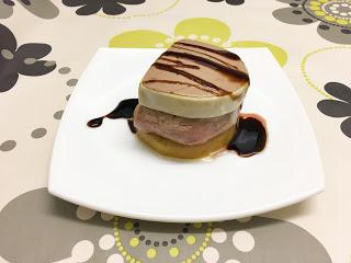 Solomillo con paté, manzana caramelizada y reducción de Pedro Ximénez