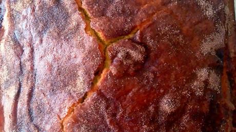 Coca de calabaza con costra de azúcar y canela Coca de calabaza con costra de azúcar y canela